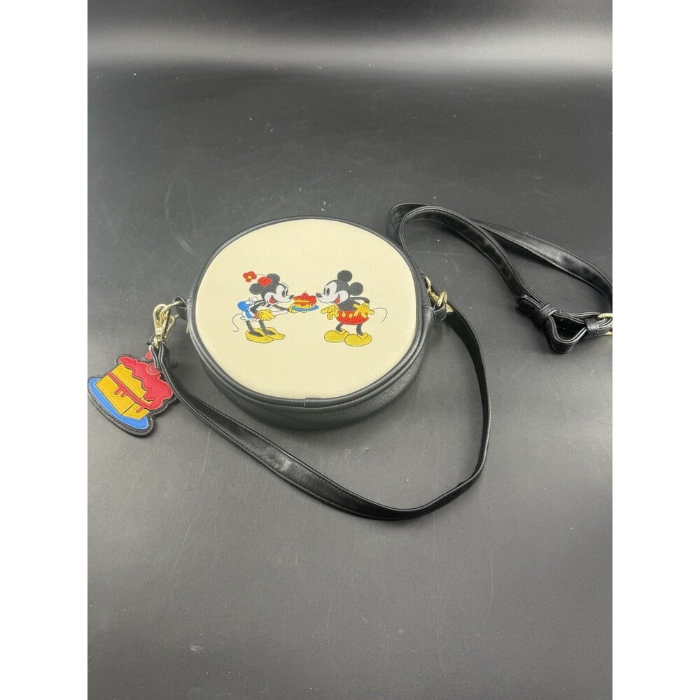 Loungefly Disney 90th Birthday Mickey Mouse Minnie Cake Crossbody Purse Round